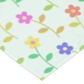 Kleurrijke bloemen, bloemmotief, groen, boho tafelkleed (Gekanteld)
