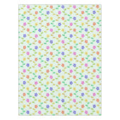 Kleurrijke bloemen, bloemmotief, groen, boho tafelkleed (Voorkant)