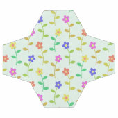 Kleurrijke bloemen, bloemmotief, groen, boho voetbal (Enkel)