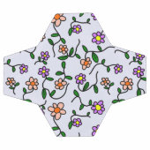 Kleurrijke bloemen, bloemmotief, groen, boho voetbal (Enkel)