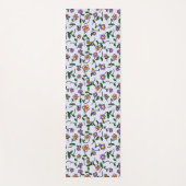 Kleurrijke bloemen, bloemmotief, groen, boho yogamat (Voorkant)