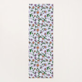 Kleurrijke bloemen, bloemmotief, groen, boho yogamat (Achterkant)