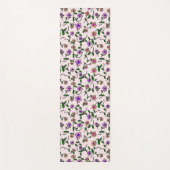 Kleurrijke bloemen, bloemmotief, groen, boho yogamat (Voorkant)