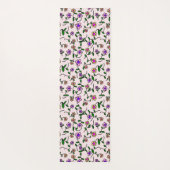 Kleurrijke bloemen, bloemmotief, groen, boho yogamat (Achterkant)