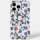 Kleurrijke Bloemen, Bloemmotief, Groene Elementen, Case-Mate iPhone Case (Achterkant)
