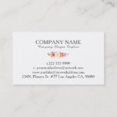 Kleurrijke Bloemen Boeket bruiloft Planner Visitekaartje (Achterkant)