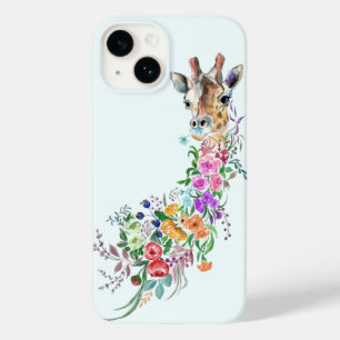 Kleurrijke Bloemen Boeket Giraffe Case-Mate iPhone 14 Hoesje