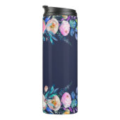 Kleurrijke Bloemen Boekettengrens Thermosbeker (Geroteerd rechts)