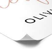 Kleurrijke bloemen, Boho, Eerste Verjaardag Welkom Poster (Hoek)