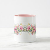 Kleurrijke bloemen Botanische tuin Bloesem Mok (Midden)