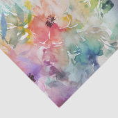 Kleurrijke Bloemen Botanische Waterverf Tissuepapier (Detail)