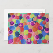 Kleurrijke Bloemen Briefkaart (Voorkant / Achterkant)