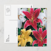 Kleurrijke bloemen Briefkaart (Voorkant / Achterkant)