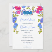 Kleurrijke Bloemen Bruidsdouche Uitnodiging (Voorkant)