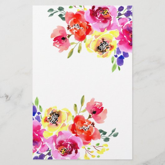 Kleurrijke Bloemen Bruidsfeest Spel Waar waren we (Achterkant)