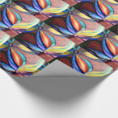 Kleurrijke Bloemen Cadeaupapier (Hoek)