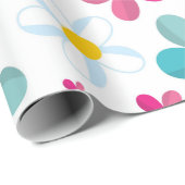 Kleurrijke bloemen cadeaupapier (Rol Hoek)