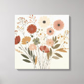 Kleurrijke bloemen Canvas Art (Voorkant)