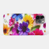 kleurrijke bloemen Case-Mate iPhone case (Achterkant (horizontaal))
