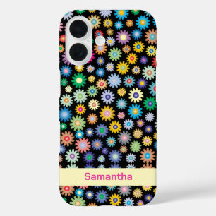Kleurrijke bloemen iPhone 16 hoesje