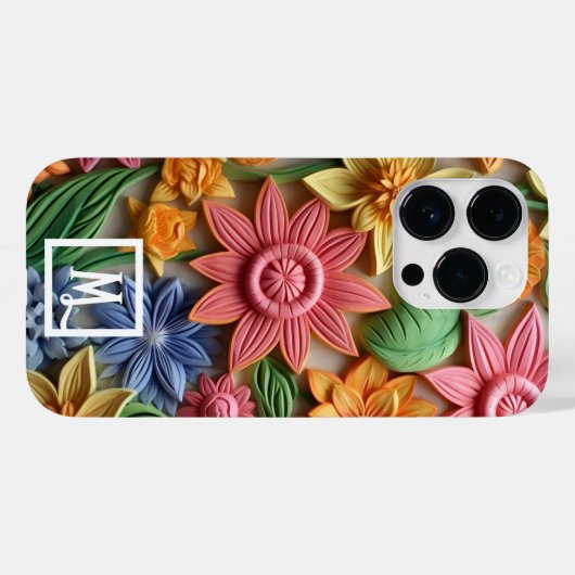 Kleurrijke Bloemen Case-Mate iPhone Case (Achterkant (horizontaal))