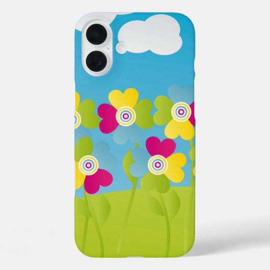 Kleurrijke bloemen Case-Mate iPhone case (Achterkant)