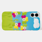 Kleurrijke bloemen Case-Mate iPhone case (Achterkant (horizontaal))