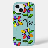 kleurrijke bloemen Case-Mate iPhone case (Achterkant)