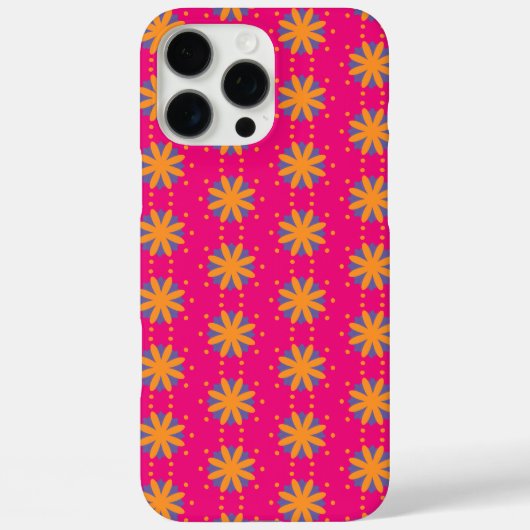 Kleurrijke bloemen cirkel vormen Case-Mate iPhone case (Achterkant)