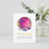 Kleurrijke bloemen Dag Dag Dag van de Aarde Dageli Briefkaart (Staand voorkant)