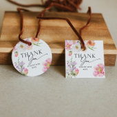 Kleurrijke Bloemen Dank u Bedankjes Labels