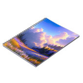 Kleurrijke bloemen die naar de vallei leiden notitieboek (Linkerzijde)