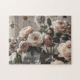 Kleurrijke bloemen Elegante  geïnspireerde bloemen Legpuzzel