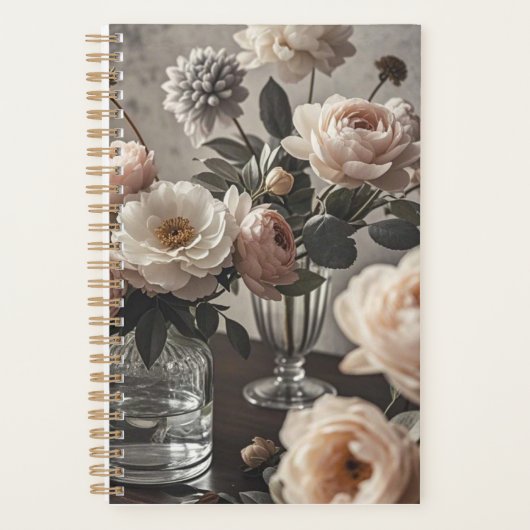 Kleurrijke bloemen Elegante  geïnspireerde bloemen Planner (Voorkant)
