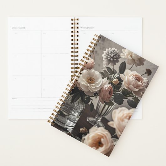 Kleurrijke bloemen Elegante  geïnspireerde bloemen Planner (Display)