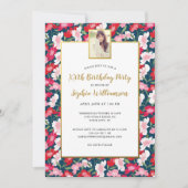 Kleurrijke bloemen, elke leeftijd voegt foto van ' kaart (Voorkant)