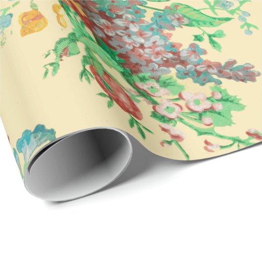 KLEURRIJKE BLOEMEN EN BLADEREN KLASSIEK BLOEMIG IV CADEAUPAPIER (Rol Hoek)