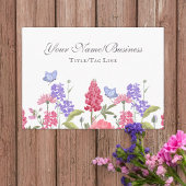  kleurrijke bloemen en Butterflies Garden Visitekaartje