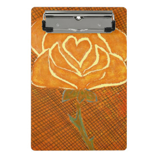 Kleurrijke bloemen en draaistellen voor kunstwerke mini klembord