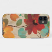 Kleurrijke bloemen en knoppen Case-Mate iPhone case (Achterkant (horizontaal))