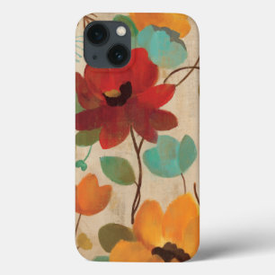 Kleurrijke bloemen en knoppen iPhone 13 hoesje
