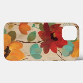 Kleurrijke bloemen en knoppen Case-Mate iPhone case (Achterkant (horizontaal))