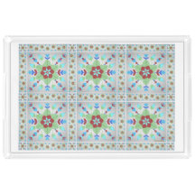 Kleurrijke bloemen en kunsten Acryllade