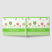 Kleurrijke bloemen en vlinders - Birthday Gastenboek (Volledig)