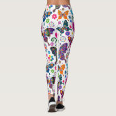 Kleurrijke bloemen en vlinders leggings (Achterkant)