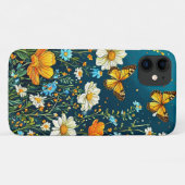 Kleurrijke Bloemen en Vlinders Lente Bloemen Case-Mate iPhone Case (Achterkant (horizontaal))