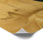 Kleurrijke bloemen en volle maan schilderen poster (Hoek)