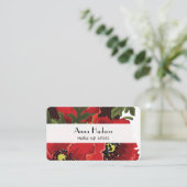 Kleurrijke bloemen, Floral, Floristry, bloemenwink Visitekaartje (Staand voorkant)