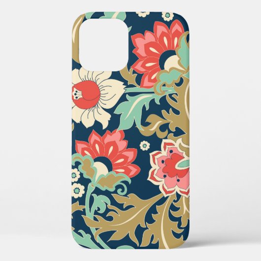 Kleurrijke Bloemen Folk: Hand getrokken Case-Mate iPhone Case (Achterkant)