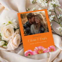 Kleurrijke Bloemen Foto Save the Date